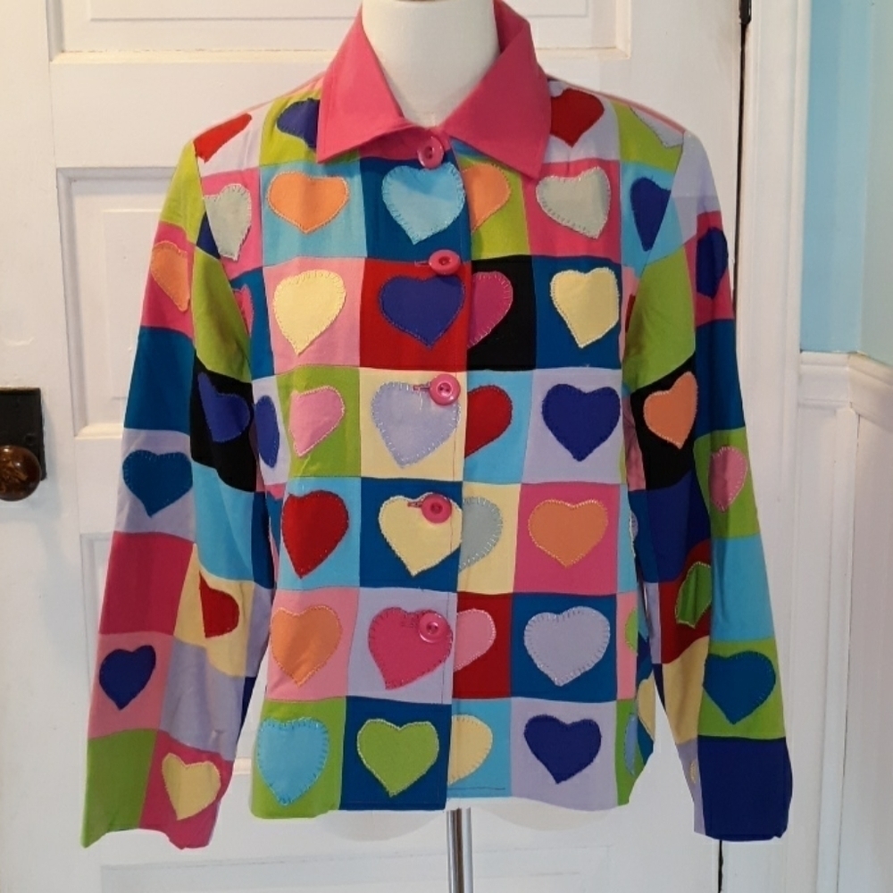 Vintage Bala Bala 100% silk multi color medium